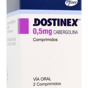 Product image of DOSTINEX COM. 0.5MG. 2 CENABAST