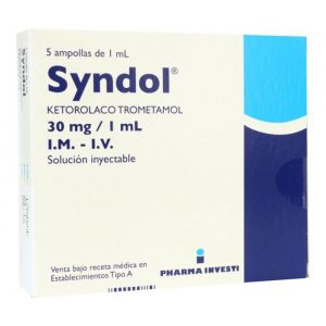 SYNDOL AMP. 30MG/ML. 5 (BE)