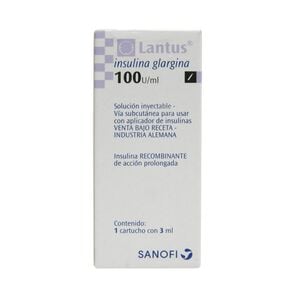 Lantus Insulina Glargina Humana 100 UI 1 Cartucho - Sanofi