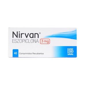 Product image of Nirvan Eszopiclona 3 mg 40 Comprimidos - Saval