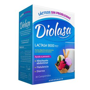 Product image of Diolasa Enzima Lactasa 9000 UI 30 Comprimidos - Andromaco etico