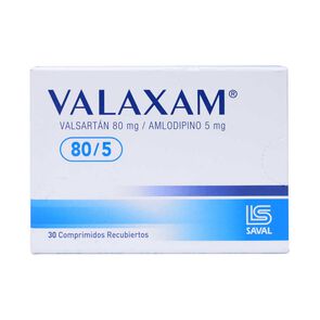 Product image of Valaxam 80/5 Valsartan 80 mg 30 Comprimidos - Saval