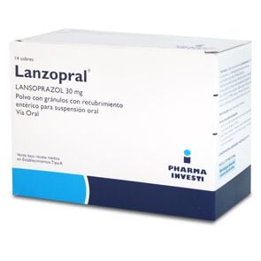 Lanzopral Pediatrico Lansoprazol 30 mg 14 Sobres - Pharma investi