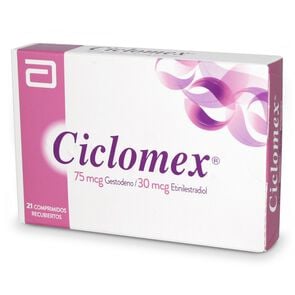 Product image of Ciclomex Gestodeno 75 mcg Etinilestradiol 30 mcg 21 Comprimidos - Recalcine