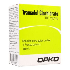 Product image of Tramadol Clorhidrato 100 mg/ml Solución Oral 10 mL - Genericos varios