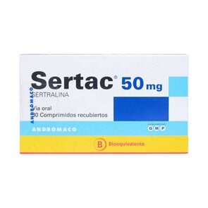 Sertac Sertralina 50 mg 30 Comprimidos - Andromaco etico