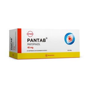 Pantab 40 mg 30 Comprimidos Con Recubrimiento Entérico - Seven pharma