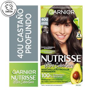 Product image of Coloración Garnier Ultra Cobertura 40 Castaño Profundo - Nutrisse