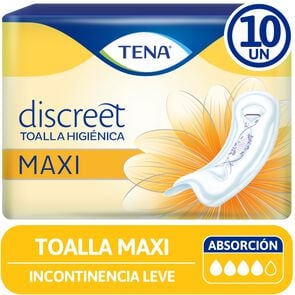 Product image of Toalla para Incontinencia Urinaria Maxi 10 Unidades - Tena