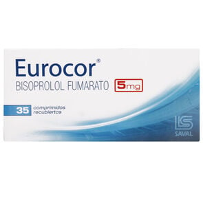 Eurocor Bisoprolol 5 mg 35 Comprimidos Recubiertoss - Saval