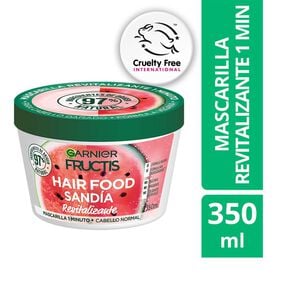 Product image of Mascarilla Revitalizante 1 Minuto Sandía Cabello Normal 350mL - Fructis hair food