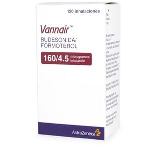 Vannair Budesonida  160 mcg Inhalador Bucal 120 Dosis - Astrazeneca