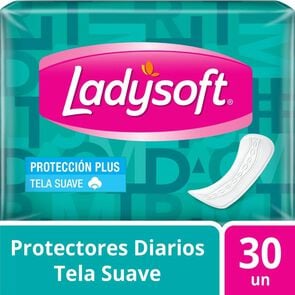 Protector Diario Largo Tela Suave X30 Unidades - Ladysoft