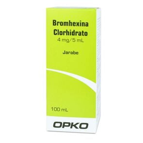 Bromhexina 4 mg/5mL Jarabe 100 mL - Opko