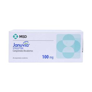 Januvia Sitagliptina 100 mg 28 Comprimidos Recubierto - Merck