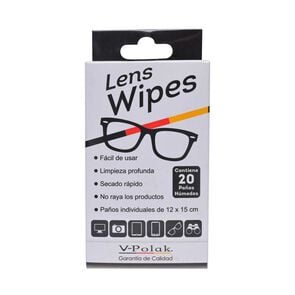 Toallitas Para Lentes Clean 20 paños - V-polak