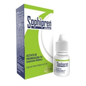 Product image of Ofteno Acetato de Prednisolona 1% Suspensión Oftálmica 5mL - Sophia