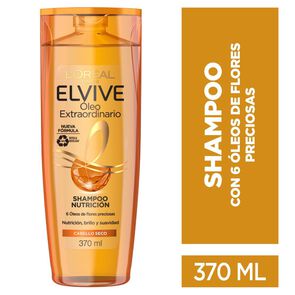 Shampoo Óleo Extraordinario  Nutrición Cabello Seco 370 ml - Elvive