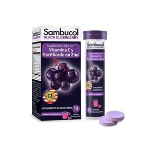 Sambucol Efervescente Vitamina C 60 mg Zinc 7,5 mg 15 Comprimidos - Varios naturales