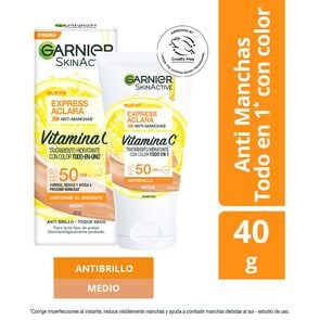 Hidratante Express Aclara Tono Medio 40grs - Garnier skin active