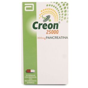 Creon 25000 Pancreatina 300 mg 50 Cápsulas - Recalcine