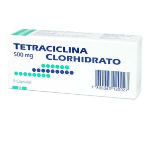 Tetraciclina 500 mg 8 Cápsulas - Genericos varios