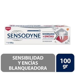 Crema Dental con Flúor Sensibilidad y Encías Blanqueadora 100 grs - Sensodyne