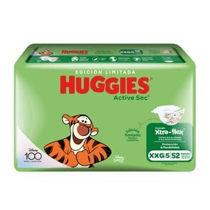 Pañal Active Sec XXG 52 Unidades - Huggies