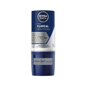 Roll-On Antitranspirante Clinical Masculino 50 mL - Nivea clinical