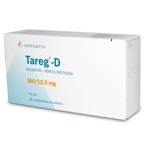 Tareg-D Valsartan 160 mg 56 Comprimidos Recubiertos - Axon