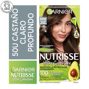 Product image of Coloración Garnier Ultra Cobertura 50 Castaño Claro Profundo - Nutrisse