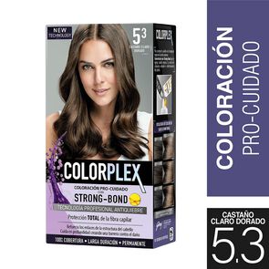 Product image of Coloración Permanente Pre-Cuidado Strong-Bond 5.3 Castaño Claro Dorado - Colorplex