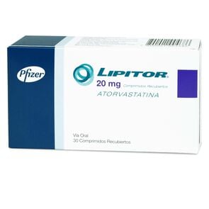 Lipitor Atorvastatina 20 mg 30 Comprimidos Recubiertos - Pfizer