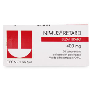 Product image of Nimus Retard Bezafibrato 400 mg 30 Comprimidos - Tecnofarma