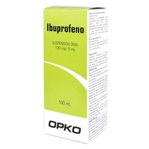 Product image of Ibuprofeno 100 mg/5mL Suspensión 100 mL - Genericos varios