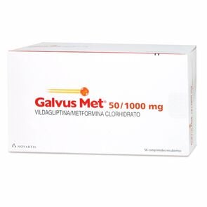 Galvus Met Vildagliptina 50 mg 56 Comprimidos Recubierto - Axon