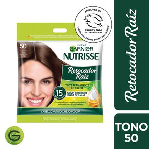 Product image of Tinte Permanente en Crema Retocador Raíz 50 Tonos Castaños Claros X1 - Nutrisse