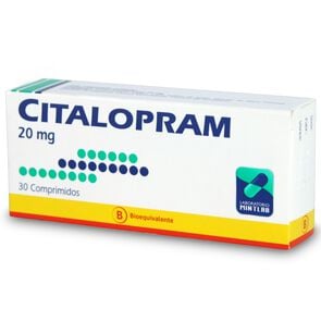 Citalopram 20 mg 30 Comprimidos Recubiertos - Mintlab