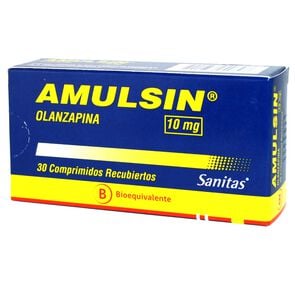 Amulsin Olanzapina 10 mg 30 Comprimidos Recubierto - Sanitas