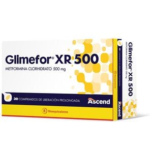 Glimefor XR Metformina 500 mg 30 Comprimidos - Ascend