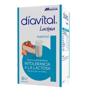 Diavital Lactasa 9000 UI 30 Comprimidos - Maver