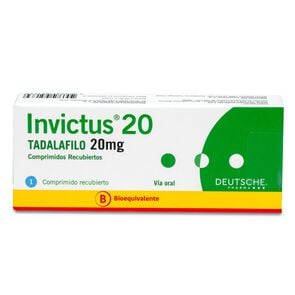 Invictus Tadalafilo 20 mg 1 Comprimido Recubierto - Deutsche pharma