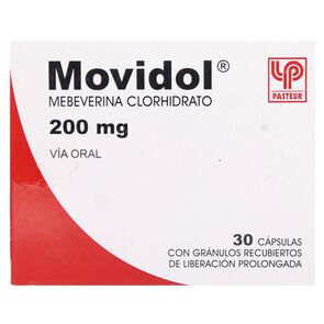 Movidol Mebeverina 200 mg 30 Capsulas Liberacion Prolongada - Pasteur