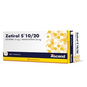 Zetirol S 10/20 Simvastatina 20 mg 28 Comprimidos - Ascend