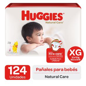 Natural Care Pañal Desechable Xtra-Care XG 124 Unidades - Huggies