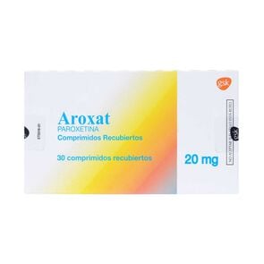 Aroxat Paroxetina 20 mg 30 Comprimidos - Glaxo