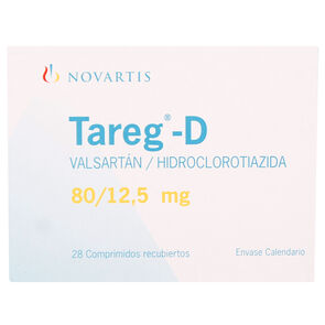 Tareg-D Valsartan 80 mg 28 Comprimidos Recubierto - Axon