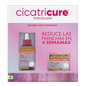 Porcelana Cr.Gel Fac.A.Manchas 50gr+Serum Peeling Fac.A.Manchas 30ml - Cicatricure