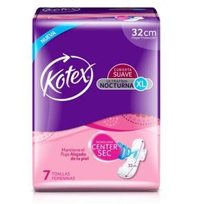 Product image of Toalla Higiénica Ultrafina Nocturna 7 Unidades - Kotex