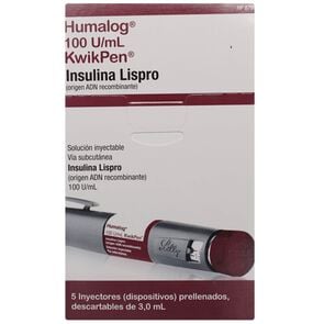 Humalog Kwik Insulina Lispro 100 UI 5 Cartridge - Eli lilly